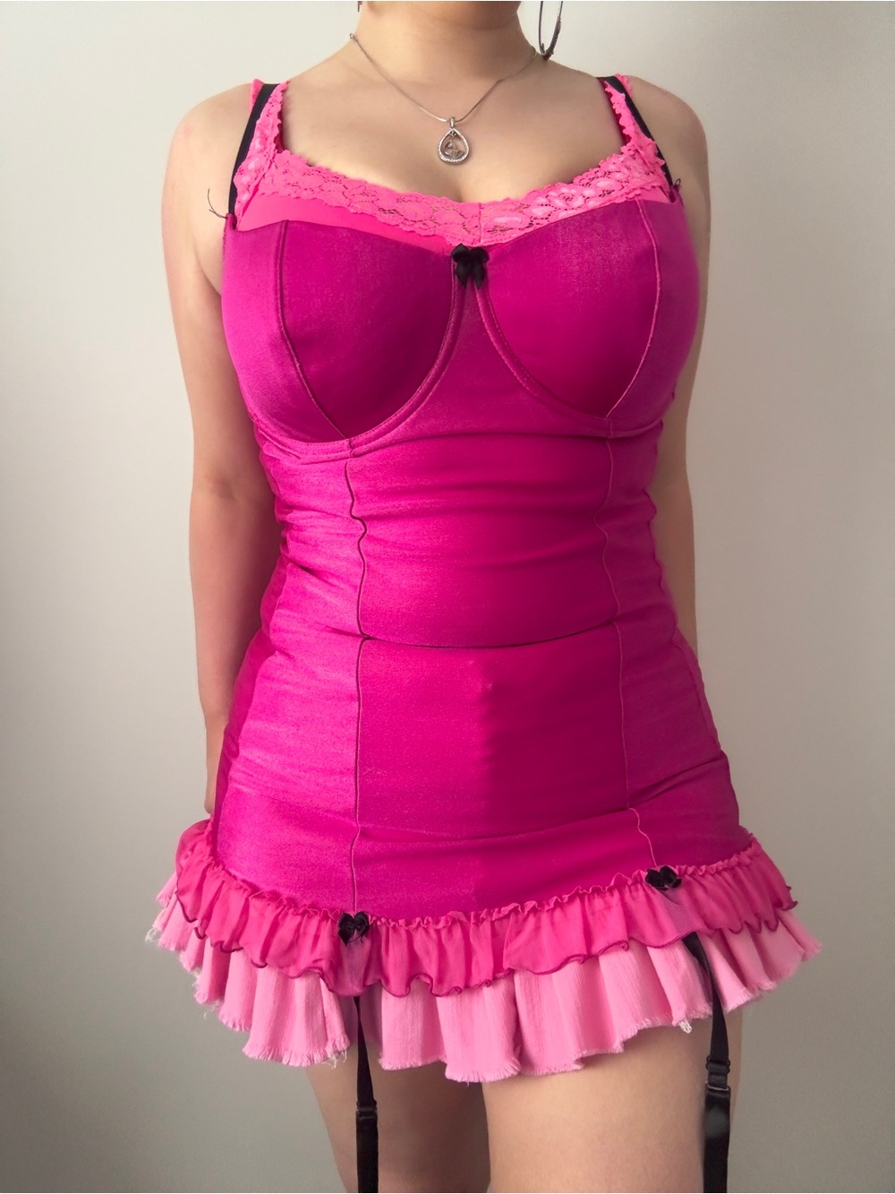 y2k pink corset top